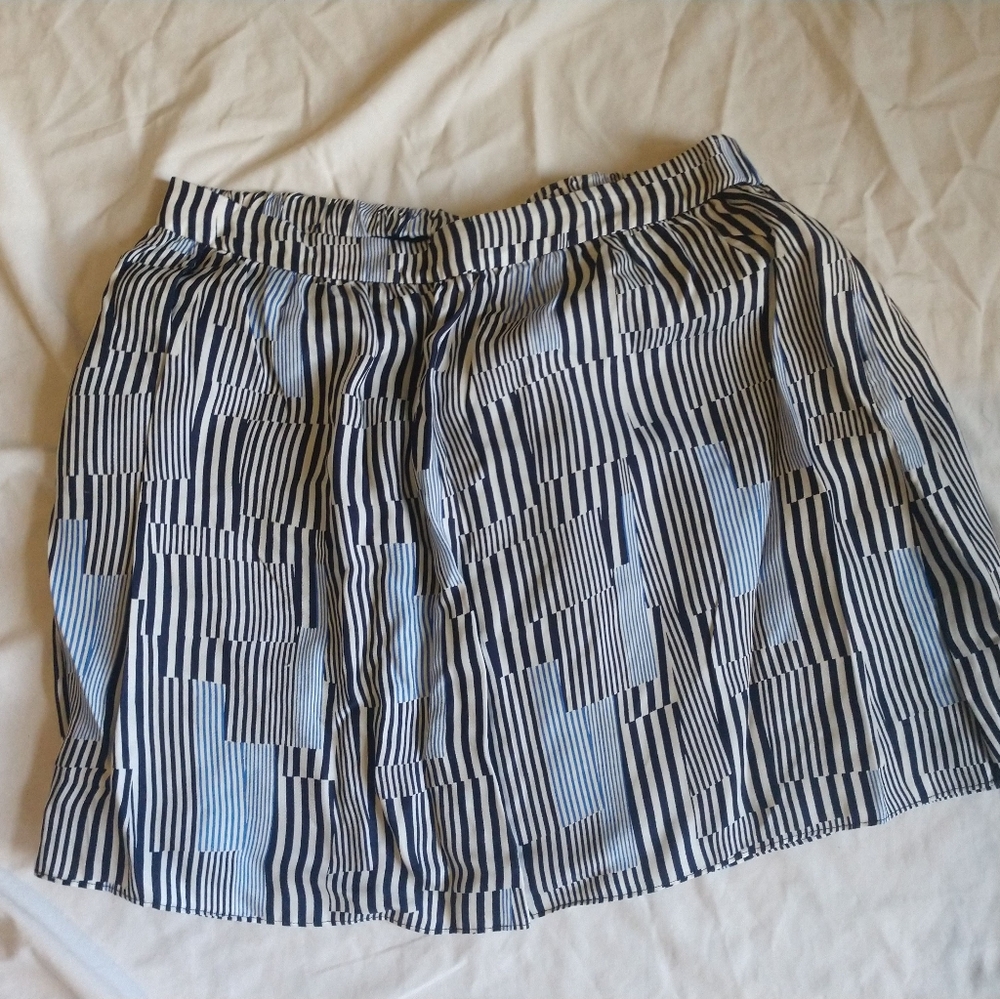 Armani Exchange blue striped mini